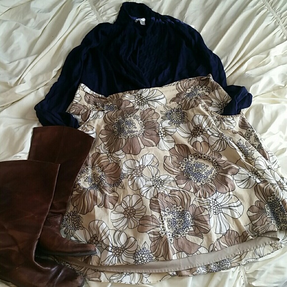 Floral A Line skirt