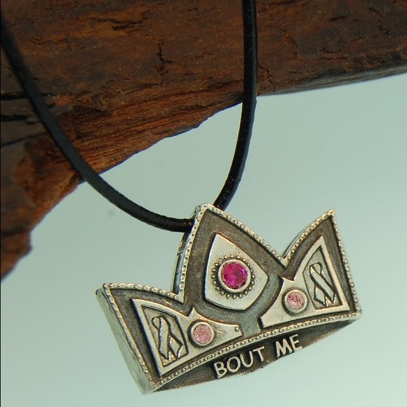 Sterling Silver Crown Handmade Necklace