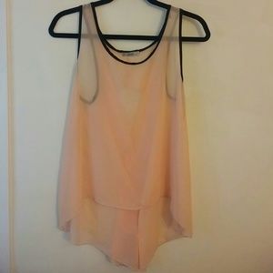 Salmon Sheer open back top