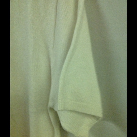 White Sweater Top w/Silver Beads - Picture 4 of 4