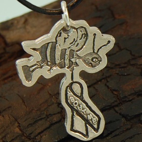Sterling Silver Handmade Awareness Necklace