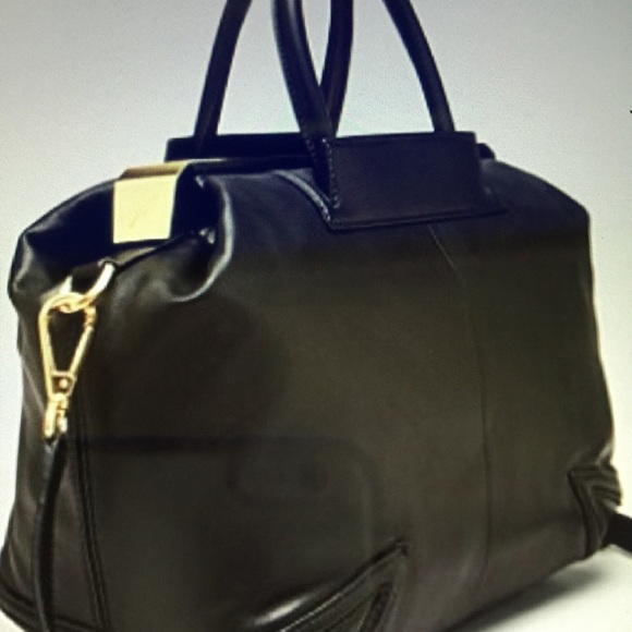 B Brian Atwood black leather handbag Authentic - Picture 3 of 3