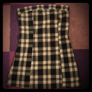 Plaid vintage school girl dress