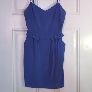 Periwinkle, blue mini dress