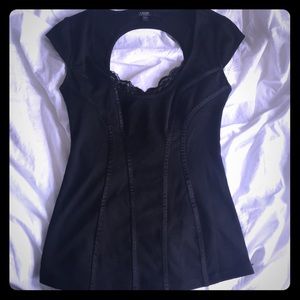 Guess Fitted Black Blouse