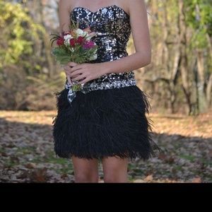 homecoming dress size 0 worn once