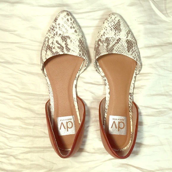 Dolce Vita snakeskin flats