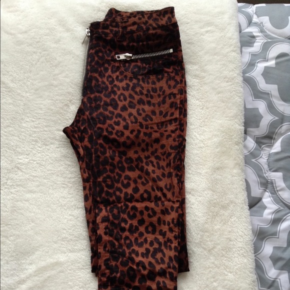 Unif "Axl" pants in leopard size 28.