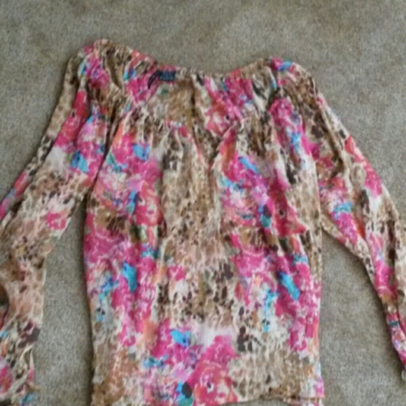 Sheer floral top