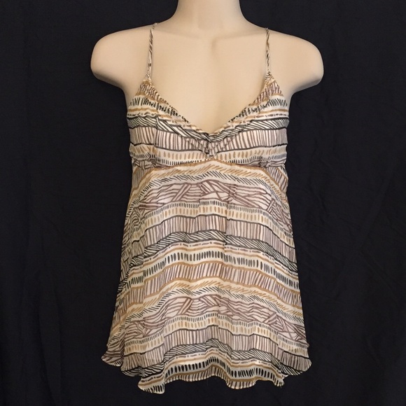 SILK SPAGHETTI STRAP TOP GENTLY USED
