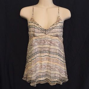 SILK SPAGHETTI STRAP TOP GENTLY USED