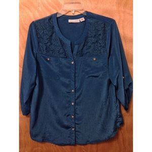 NWOT | Sag Harbor - 3/4 Sleeve Dress Top (XL)