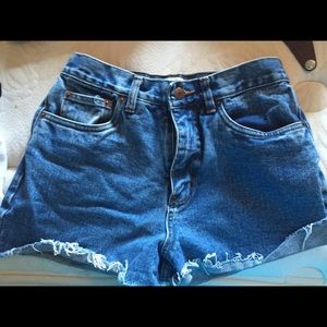 Jean shorts. High wasted.