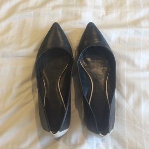 Black Pointed Toe Flats
