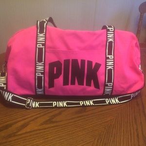 Pink Duffle Travel Bag
