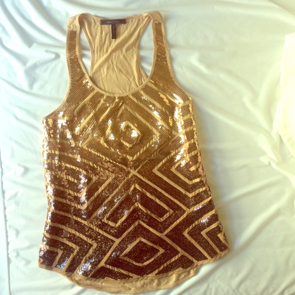 BCBG Max Azria sequin top M