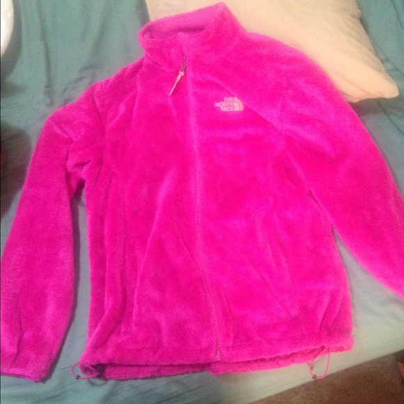 Pink Soft Furry North Face