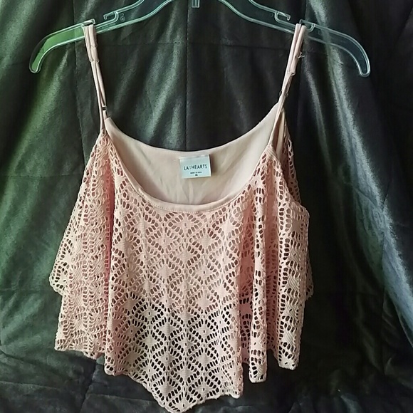 Baby pink crop top