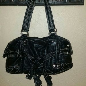 Black leather Marc  Ecko RED purse