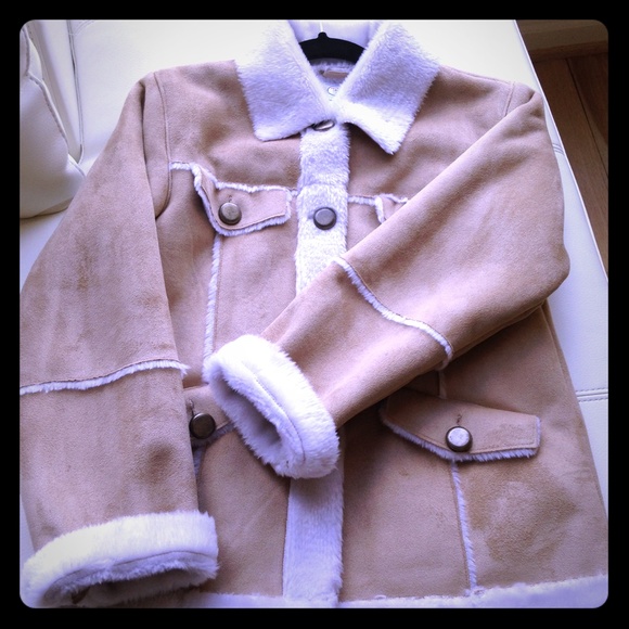 Talbots Kids  gorgeous faux suede/shearling coat
