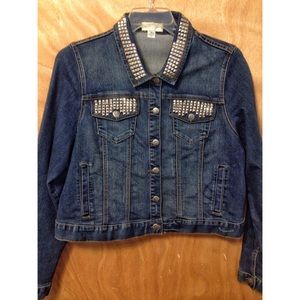 NWOT | Forever 21 | Studded Denim Jacket (2X)