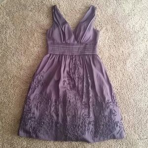 Purple Knee Length Dress
