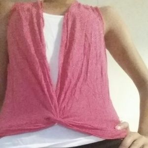 Cute pink & white Top