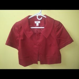 Coral Cropped Blazer