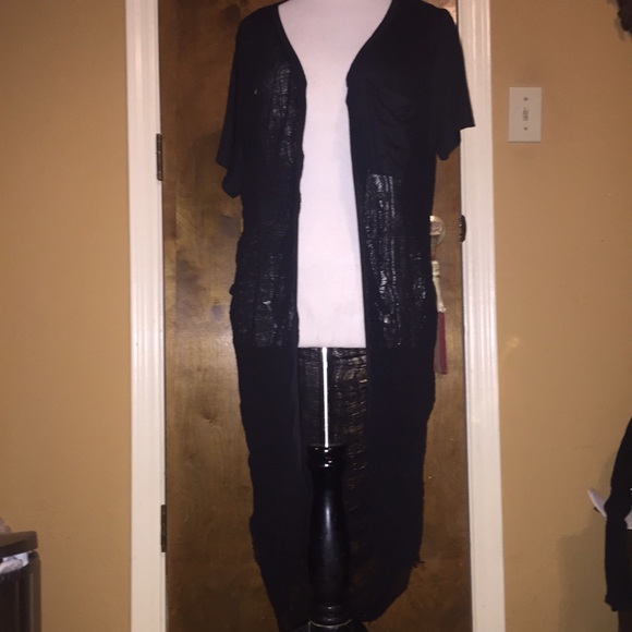 💥Black hand shredded duster💥