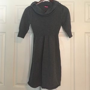 Grey sweater dress with cowl neck from Kohl's
