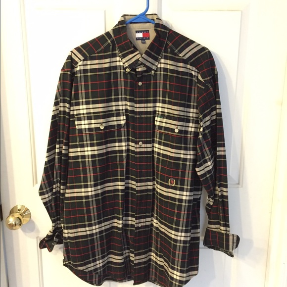 Tommy Hilfiger men's plaid shirt.