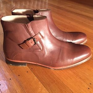 Men's short leather boots size 11