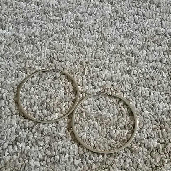 Silver hoops