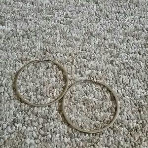 Silver hoops