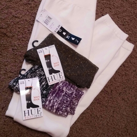 Leggings and boot socks!