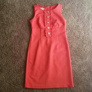 Coral Midi Dress