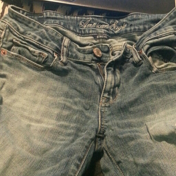 Light destroyed skinny jeans