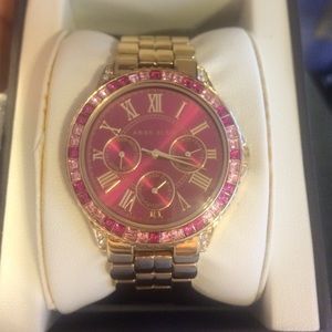 Anne Klein gold/pink watch