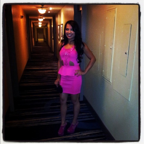 Pink party dress