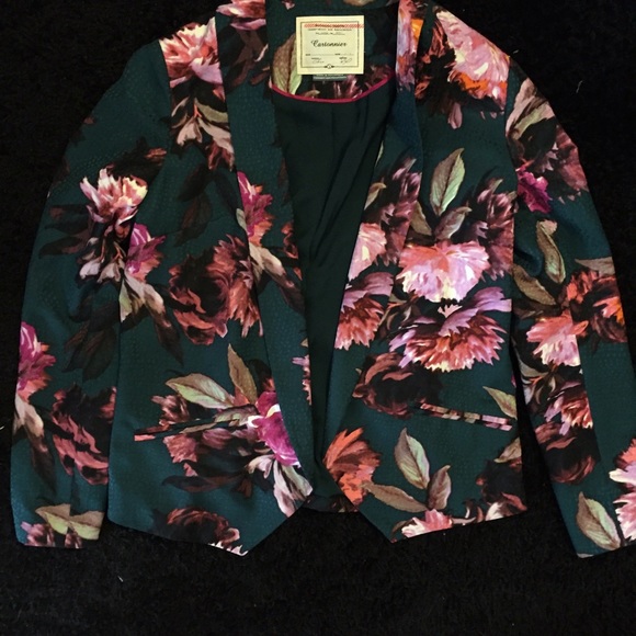 Anthropologie floral blazer