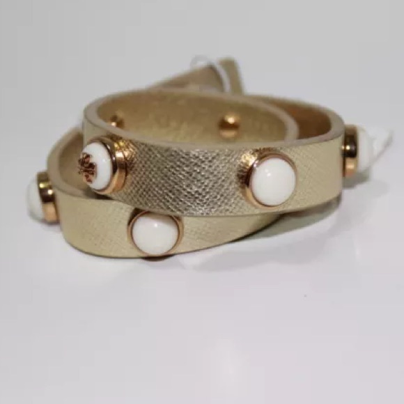 Tory Burch 
Melodie Double Wrap Leather Bracelet