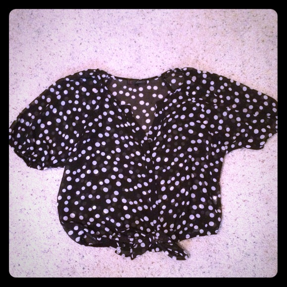 Polk a dot top