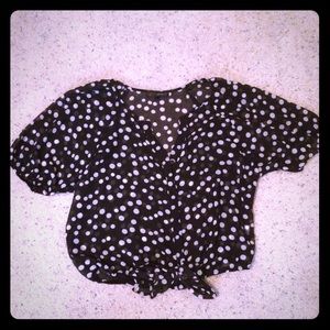 Polk a dot top