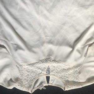 Top with lace chest