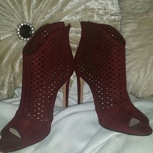 Zara oxblood booties