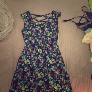 Floral dress.