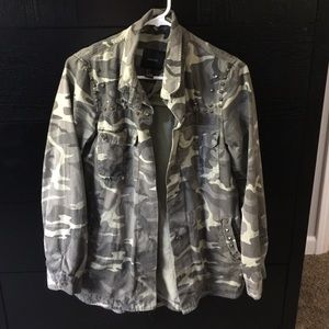 Forever 21 Camo jacket/button down shirt