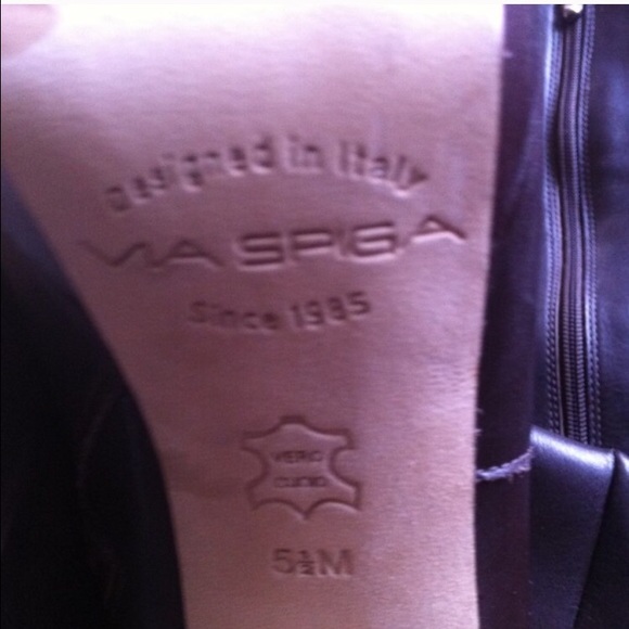 Via Spiga Choco Brown Boots - Picture 2 of 3