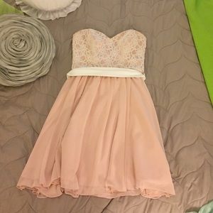 Pink short dress