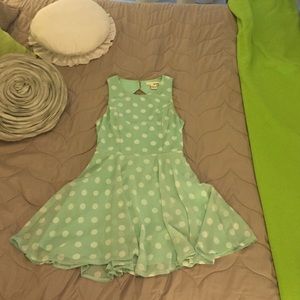 Polka dot dress.